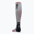 Lenz Heat Sock 5.1 Toe Cap Slim Fit сиви/червени ски чорапи 2