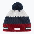 Детска зимна шапка Eisbar Star Pompon Ska burgundy/dark cobalt/white