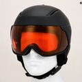 Дамска ски каска Giro Aria Spherical matte black/vivid cooper 9