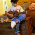 Детска тениска KID STORY светло пясъчна 8