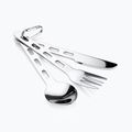 GSI Outdoors Комплект прибори за хранене от неръждаема стомана Glacier silver 61003