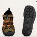 Младежки сандали KEEN Seacamp II CNX dark olive/gold flame 9