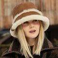 Дамска шапка с периферия EMU Australia Sheepskin chestnut 4