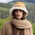 Дамска шапка с периферия EMU Australia Sheepskin chestnut 6