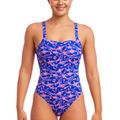 Дамски бански Funkita Brace Free One Piece minky pinky 6