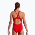 Дамски едноцветен бански Funkita Diamond Back Still Red 2