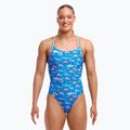 Дамски бански костюм от една част Funkita Diamond Back One Piece fin swimming 2