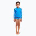 Детски бански с дълъг ръкав Funky Trunks Zippy Rash Vest fin swimming 2