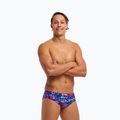 Мъжки слипове за плуване Funky Trunks Seamed Briefs mad cat 2