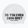 Плувна шапка Funky Trunks Silicone white swim bro
