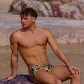 Мъжки боксерки за плуване Funky Trunks Sidewinder Trunks berry good 6