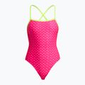 Дамски цял костюм за плуване Funkita Strapped In One Piece pink proton