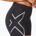 Дамски къси панталони за тренировка 2XU Core Compression 5" черни/сребърни WA4481B 4