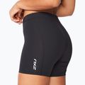 Дамски къси панталони за тренировка 2XU Core Compression 5" черни/сребърни WA4481B 5