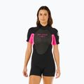 Дамски неопренов костюм за плуване Rip Curl Omega 2/2 mm Back Zip Springsuit black/pink