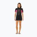 Дамски неопренов костюм за плуване Rip Curl Omega 2/2 mm Back Zip Springsuit black/pink 2