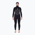 Дамски неопренов костюм за плуване Rip Curl Flashbomb 6/4 mm Hooded Chest Zip Steamer black