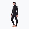 Дамски неопренов костюм за плуване Rip Curl Dawn Patrol 5/4 mm Chest Zip Hooded black