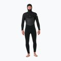 Мъжки неопренов костюм за плуване Rip Curl Dawn Patrol Hooded 6/4 mm Chest Zip black