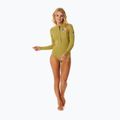 Дамски неопренов костюм за плуване Rip Curl G-Bomb 1 mm 2.0 LS Spring Front Zip khaki 2