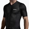 Мъжки костюм за триатлон 2XU Aero Hex Sleeved black/white 6