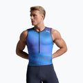 Мъжки костюм за триатлон 2XU Core azure blue/midnight 5