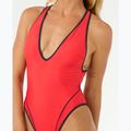 Дамски бански Rip Curl Mahot One Piece High Leg red 5