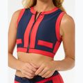Rip Curl Coco Жилетка с къс ръкав Горна част на бански костюм червено/тъмно синьо 5