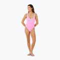Цял бански костюм Rip Curl Surf Puff light pink 2