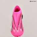 Детски футболни обувки PUMA Ultra Match LL TT + Mid Jr poison pink/puma white/puma black 9