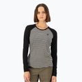 Дамска термоактивна блуза Mons Royale Icon Raglan mr stripe/black