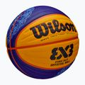 Wilson Fiba 3x3 Game Ball Paris Retail баскетбол 2024 синьо/жълто размер 6 4