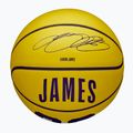 Wilson NBA Player Icon Mini Lebron yellow размер 3 детски баскетболни 4
