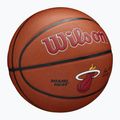 Wilson NBA Team Alliance Miami Heat кафяв размер 7 баскетбол 2