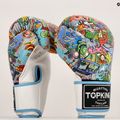 Боксови ръкавици Top King Boxing Culture white/blue 7