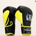 Боксови ръкавици Top King Reborn Semi Leather black/yellow 6