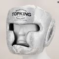 Боксова каска Top King Super Star white/silver 7