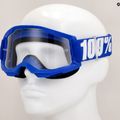 Детски очила за колоездене 100% Strata 2 Junior blue/clear 7
