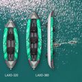 Aqua Marina Laxo Recreational Kayak 12'6" тъмнозелен надуваем каяк за 3 човека 19