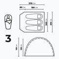 Палатка за къмпинг 3 - местна KADVA CAMPdome 3 green 7