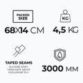 Четириместна палатка за къмпинг KADVA CAMPdome 4 зелена 8