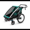 Двуместно ремарке за велосипед Thule Chariot Lite, зелено 10203022 11