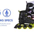 Playlife Lancer 84 дамски ролкови кънки в черно и лилаво 880274 17