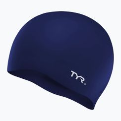 Шапка за плуване TYR Wrinkle Free Silicone navy