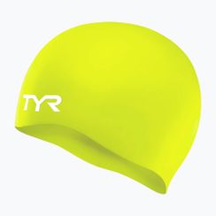 Детска шапка за плуване TYR Wrinkle-Free Silicone limelight