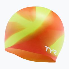 Детска шапка за плуване TYR Tiedye Silicone Multicolour Jr lime/multi