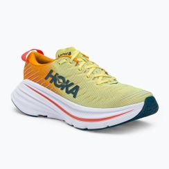 Мъжки обувки за бягане HOKA Bondi X в бяло и жълто 1113512-WEPR