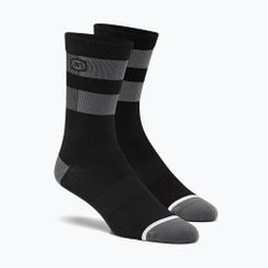 Чорапи за колоездене 100% Flow Performance черни / сиви