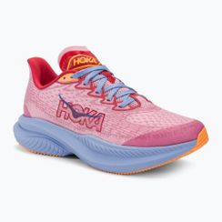 Детски обувки за бягане HOKA Mach 6 божур/розов цвят