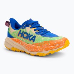 Детски обувки за бягане HOKA Speedgoat 6 ultramarine/electric lime